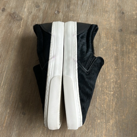 GAP Black Calf Hair Slip On Sneaker Loafer Women Size 7 - Picture 13 of 13